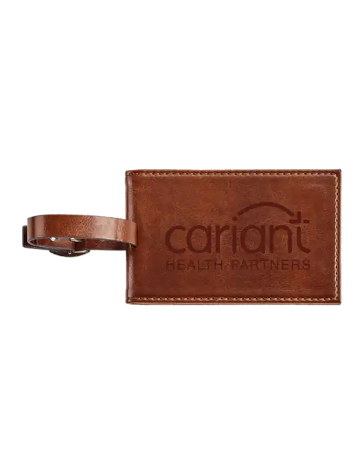 Cariant Fabrizio Brown Executive Luggage Tag w/Cariant Logo