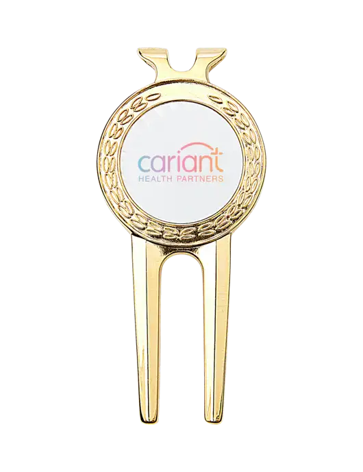 Cariant Gold Divot Tool, 1.5 x 3 w/Cariant Logo