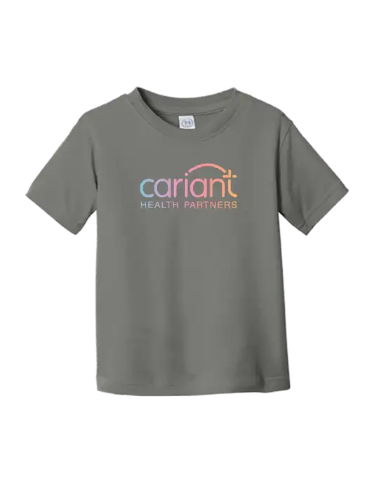 Cariant Rabbit Skins Charcoal Toddler Fine Jersey Tee w/Cariant Logo