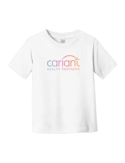Cariant Rabbit Skins White Toddler Fine Jersey Tee w/Cariant Logo