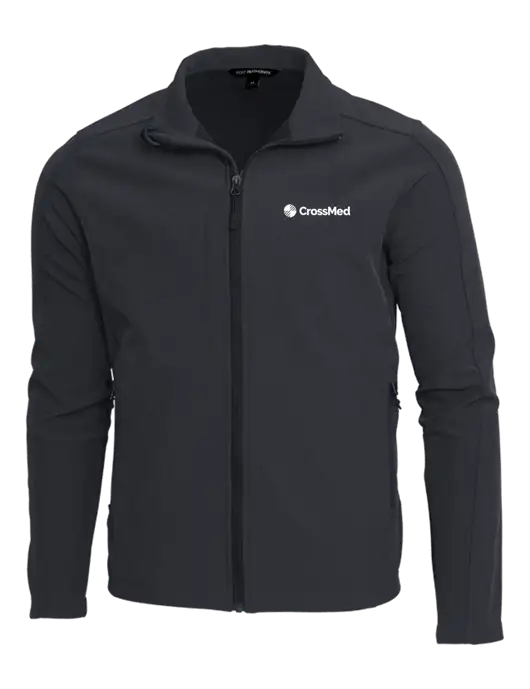 CrossMed Charcoal Grey Core Soft Shell Jacket w/CrossMed Logo