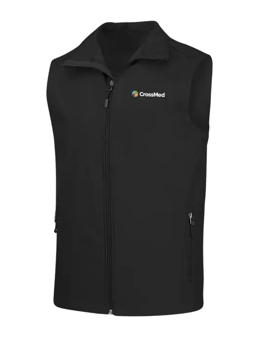CrossMed Black Core Soft Shell Vest w/CrossMed Logo