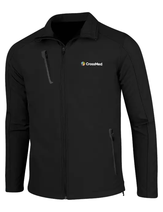 CrossMed Black Welded Softshell Jacket w/CrossMed Logo