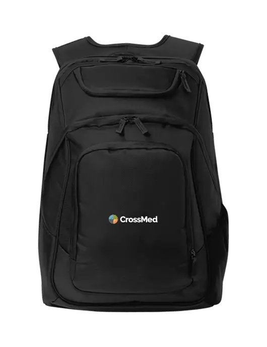 CrossMed Executive Black Laptop Backpack w/CrossMed Logo