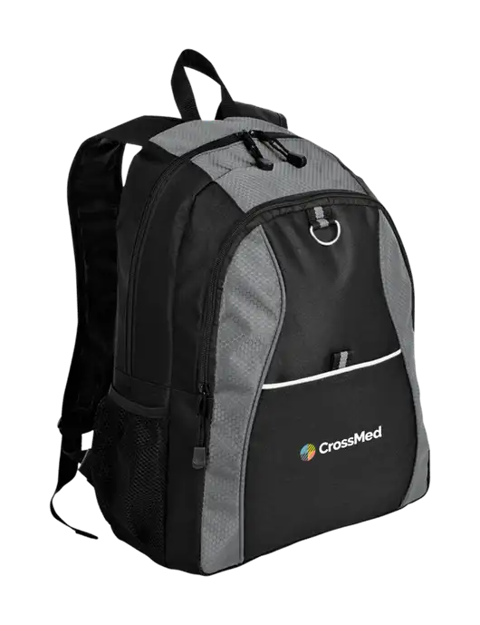 CrossMed Honeycomb Grey/Black Backpack w/CrossMed Logo