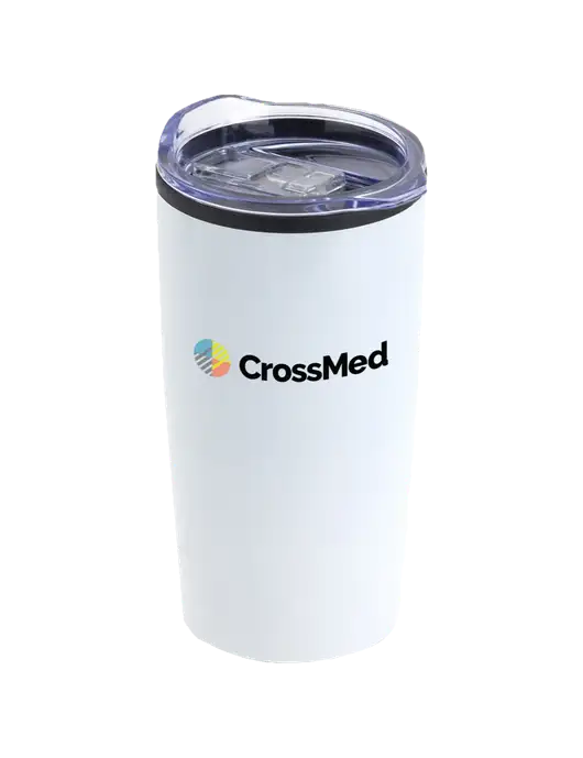 CrossMed Olympus White 20 oz Tumbler w/CrossMed Logo