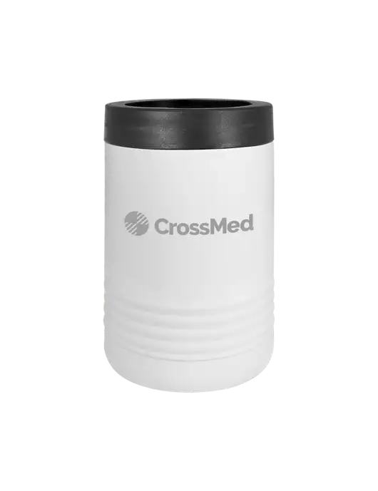 CrossMed Polar Camel 12 oz Powder Coated White Vacuum Insulated Beverage Holder w/CrossMed Logo