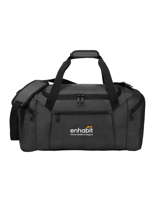 Enhabit Slim & Lite Dark Grey Duffel    w/Enhabit Logo
