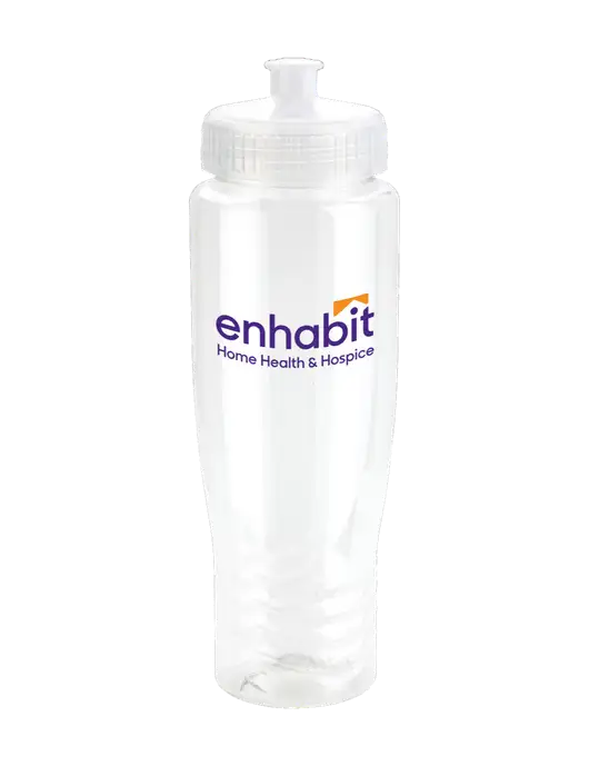 Enhabit Roam Clear 28 oz Eco-Polyclear™ Bottle with Push Pull Lid w/Enhabit Logo