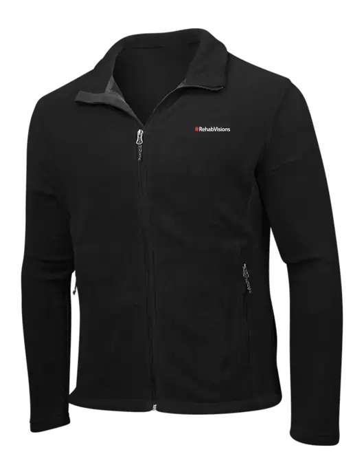 RehabVisions Black Fleece Jacket w/RehabVisions Logo