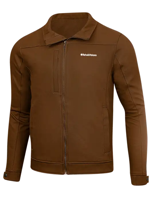 RehabVisions Cornerstone Duck Brown Duck Bonded Soft Shell Jacket w/RehabVisions Logo