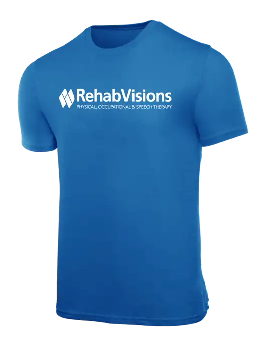 RehabVisions Allmade Royal Blue Organic Cotton Tee w/RehabVisions Logo