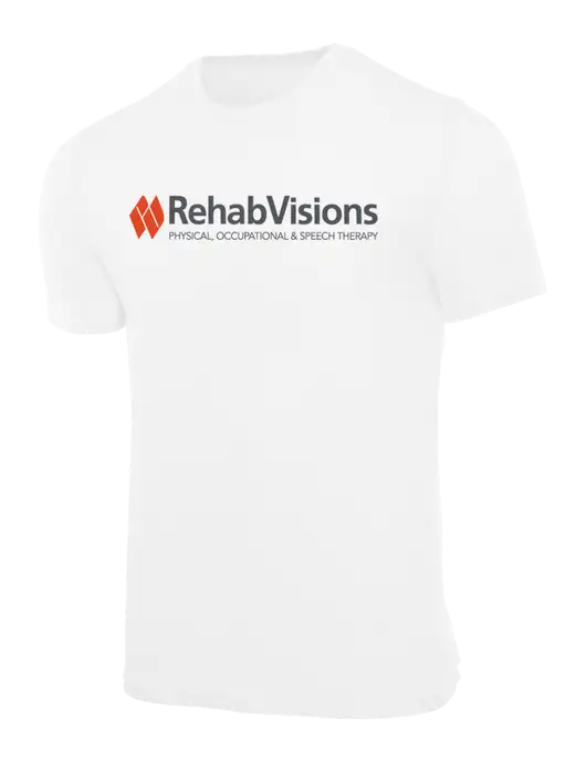 RehabVisions Allmade Bright White Organic Cotton Tee w/RehabVisions Logo