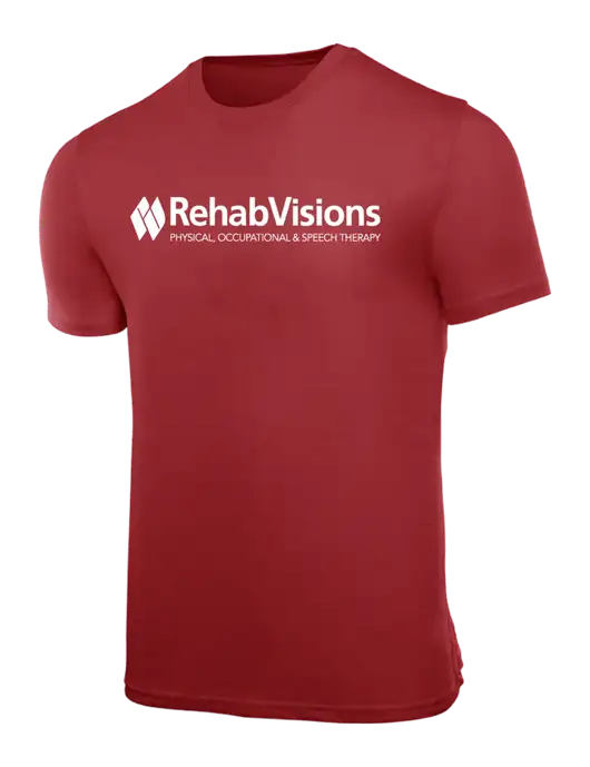 RehabVisions Allmade Revolution Red Organic Cotton Tee w/RehabVisions Logo