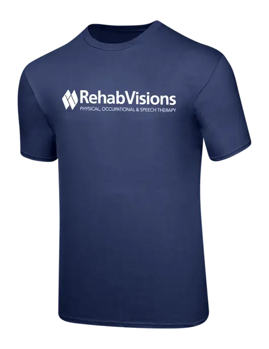 RehabVisions Ring Spun Navy 4.5 oz T-Shirt w/RehabVisions Logo