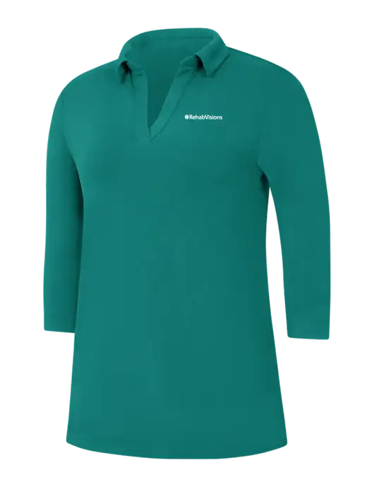 RehabVisions Womens Teal Luxe Knit Tunic w/RehabVisions Logo