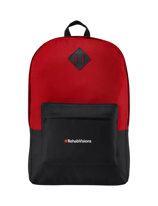 RehabVisions Retro True Red/Black Backpack w/RehabVisions Logo