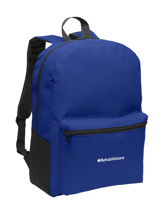 RehabVisions Casual Twilight Blue Lightweight Laptop Backpack w/RehabVisions Logo