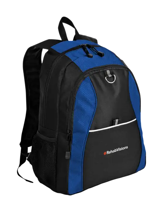 RehabVisions Honeycomb Twilight Blue/Black Backpack w/RehabVisions Logo