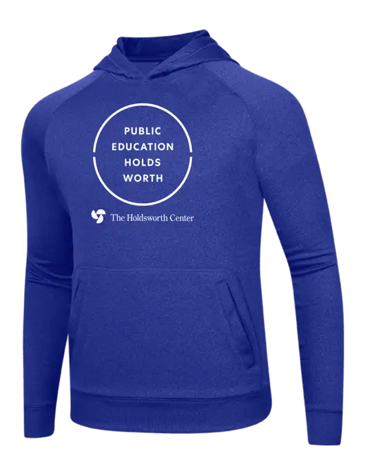 The Holdsworth Center Tech True Royal Fleece Hooded Sweatshirt w/Public Education Logo