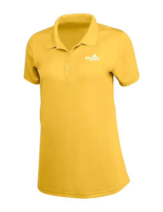 Piper Yellow Womens Dry Zone UV Mesh Polo w/Piper Logo