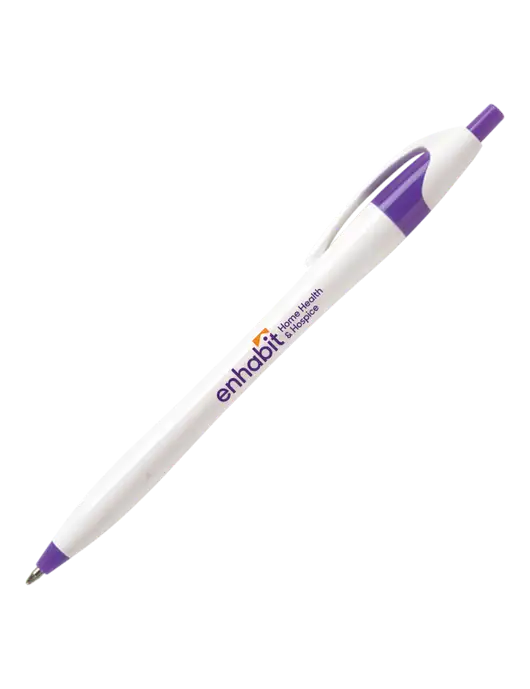Enhabit Novella Purple/White Splash Pen w/Enhabit Logo