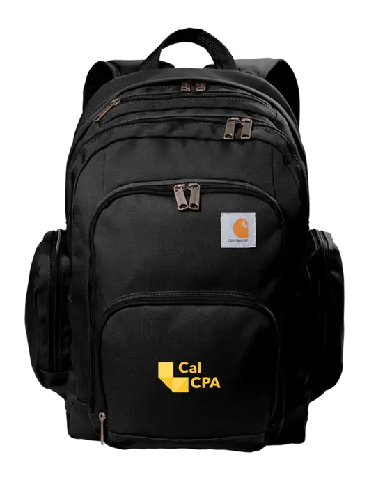 CalCPA Carhartt Black Foundry Series Pro Backpack
 w/CalCPA Logo