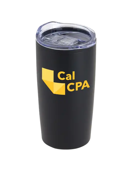 CalCPA Olympus Black 20 oz Tumbler w/CalCPA Logo