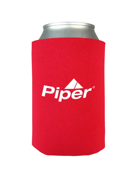 Piper Red Neoprene Coolie w/Piper Logo