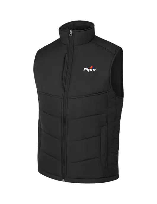 Piper Black/Black Puffy Vest w/Piper Logo
