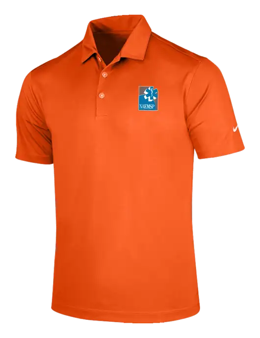 NAEMSP NIKE Orange Dri-Fit Micro Pique Polo w/NAEMSP Logo