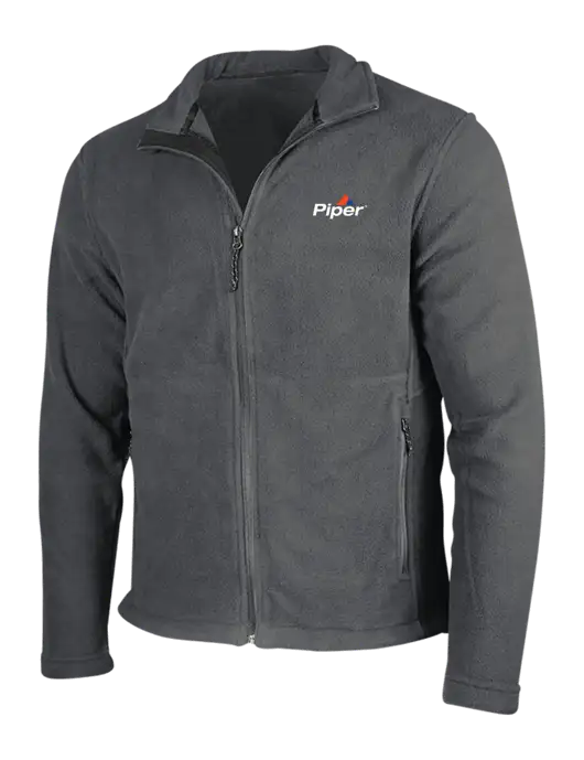 Piper Dark Grey Fleece Jacket w/Piper Logo