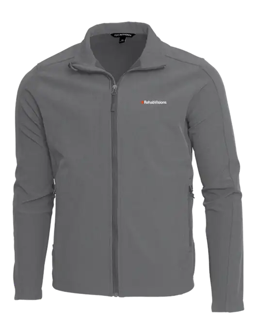 RehabVisions Medium Grey Core Soft Shell Jacket w/RehabVisions Logo