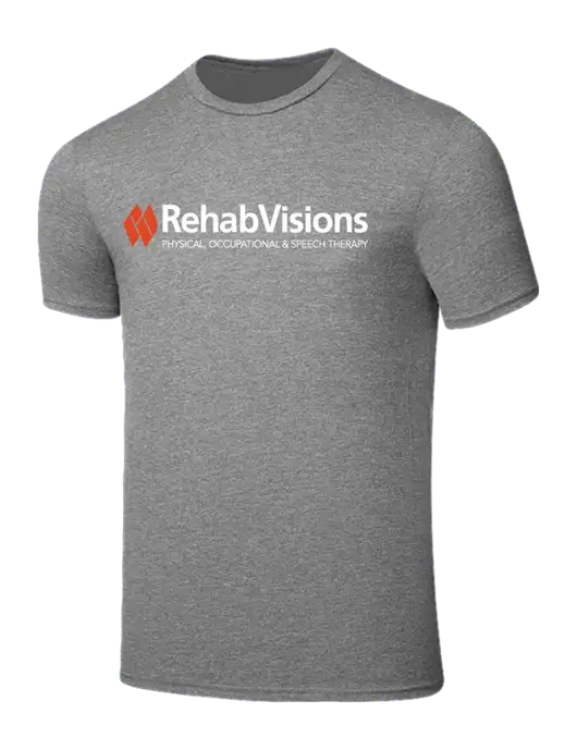 RehabVisions Seriously Soft Grey Frost T-Shirt w/RehabVisions Logo