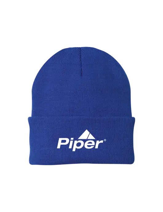 Piper Royal Knit Cap w/Piper Logo