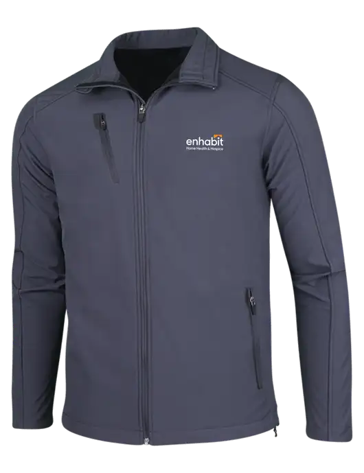Enhabit Dark Grey Welded Softshell Jacket w/Enhabit Logo