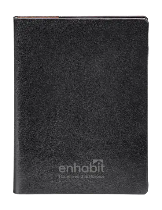 Enhabit Fabrizio Black Rfid Passport Holder w/Enhabit Logo