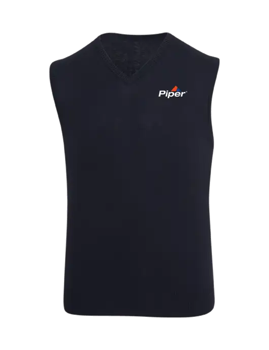Piper Black Sweater Vest w/Piper Logo