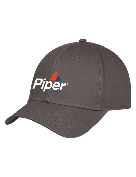 Piper Charcoal Structured Cap Hook & Loop w/Piper Logo