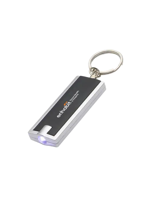 Enhabit Simple Touch Black LED Key Chain w/Enhabit Logo