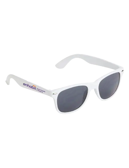 Enhabit Daytona White Sunglasses w/Enhabit Logo
