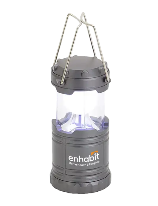Enhabit Gunmetal Mini Retro Lantern w/Enhabit Logo