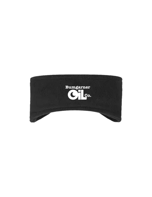 Bumgarner  Black Stretch Fleece Headband w/Bumgarner Oil Logo