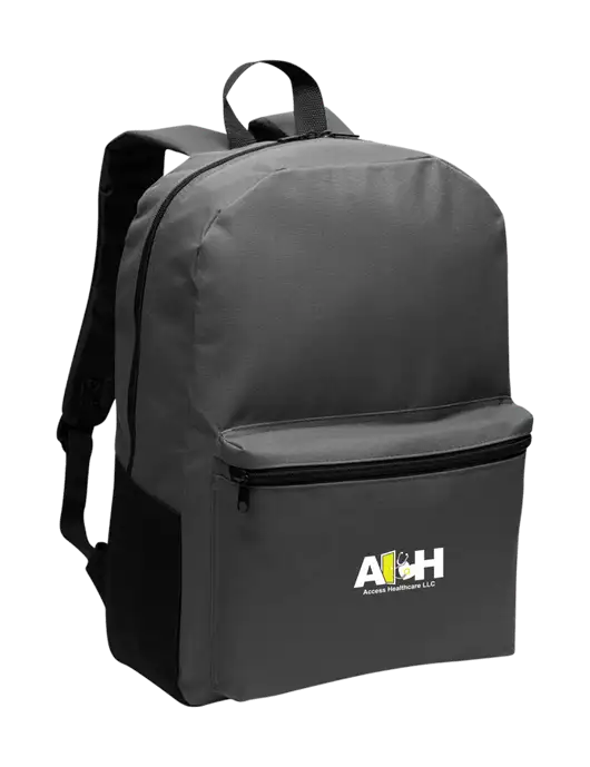 Access Healthcare Casual Dark Charcoal Lightweight Laptop Backpack w/Access Healthcare Logo
