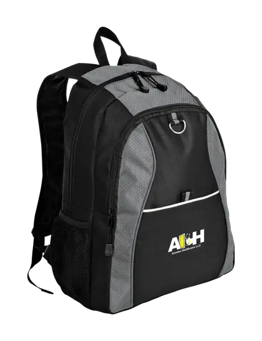 Access Healthcare Honeycomb Grey/Black Backpack w/Access Healthcare Logo