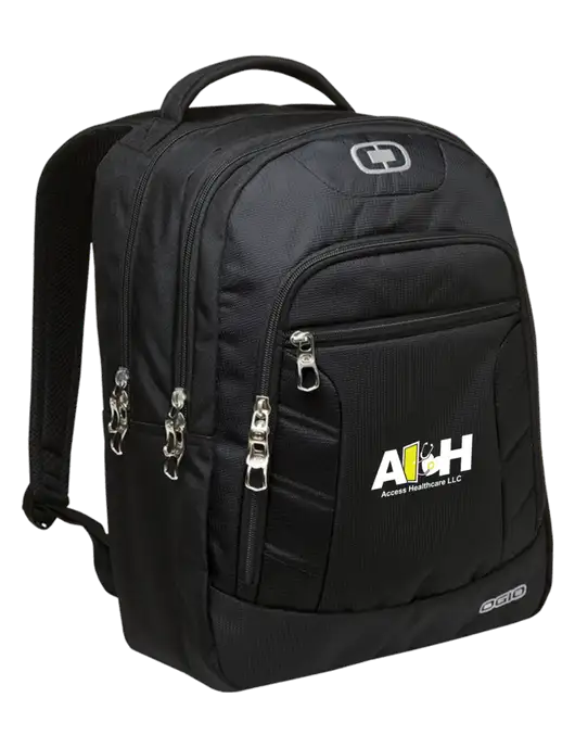 Access Healthcare OGIO Black/Silver Colton Laptop Backpack
 w/Access Healthcare Logo