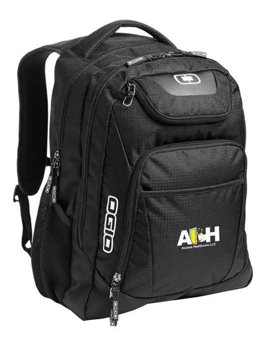 Access Healthcare OGIO Black/Silver Excelsior Laptop Backpack w/Access Healthcare Logo