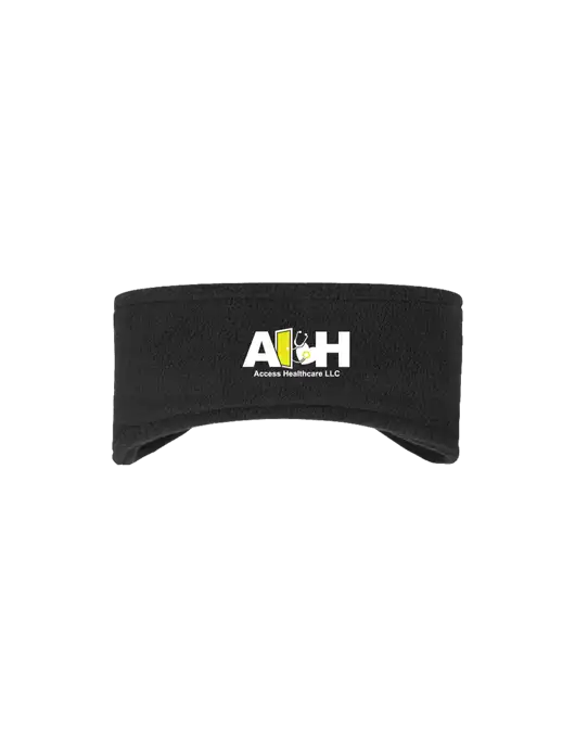 Access Healthcare Black Stretch Fleece Headband w/Access Healthcare Logo