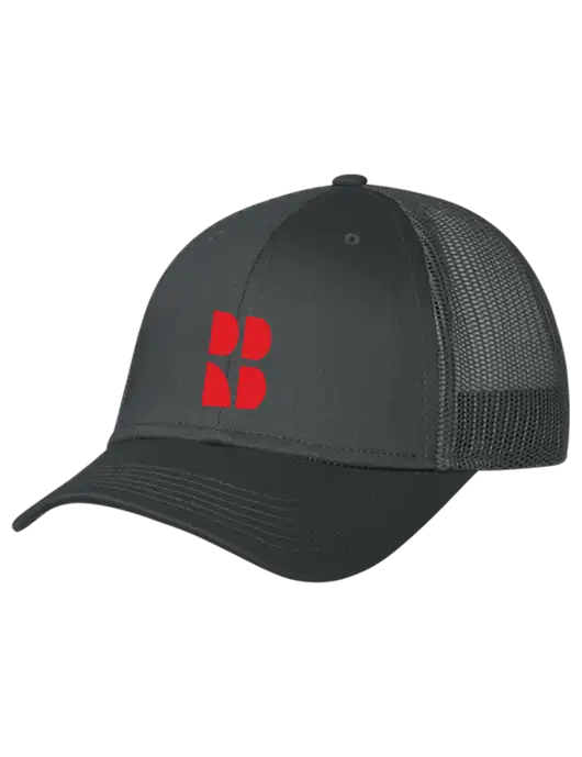 Rectenwald Brothers Charcoal Mesh Trucker Cap Snap Back w/RB Logo