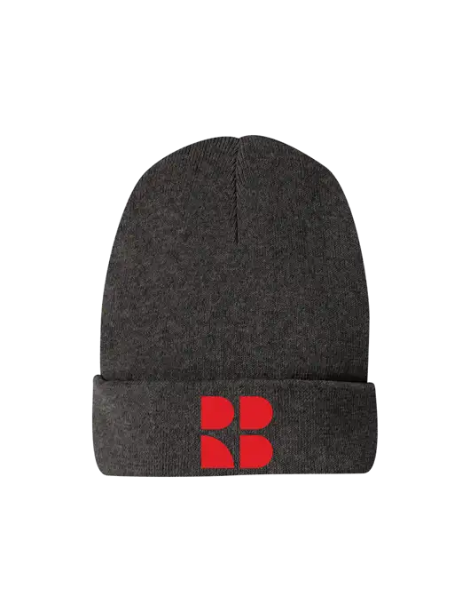 Rectenwald Brothers District Recycled Charcoal Heather Beanie w/RB Logo